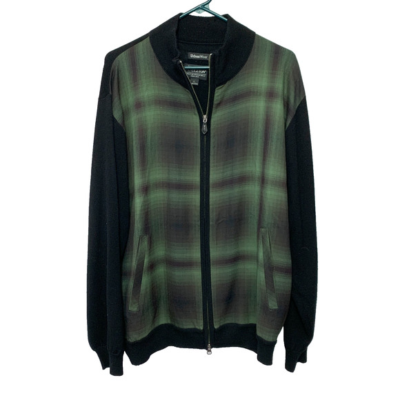 Pendleton Urban Wear Green Plaid Full Zip Zipper Jacket Mens Large - Picture 1 of 5